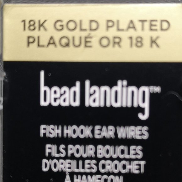 NEW - 18K Gold Plated Hardware with Ceramic Flowers - Handmade Earrings - Picture 4 of 4